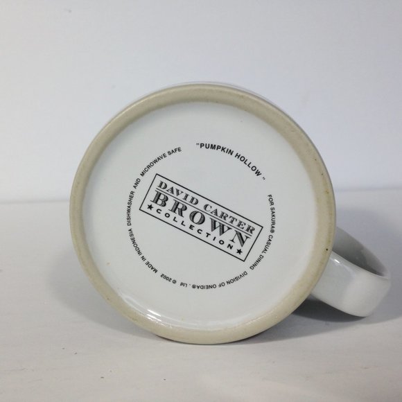 Pumpkin Hollow David Carter Brown Owls & Bats Ceramic Coffee Mug Halloween - Picture 5 of 7